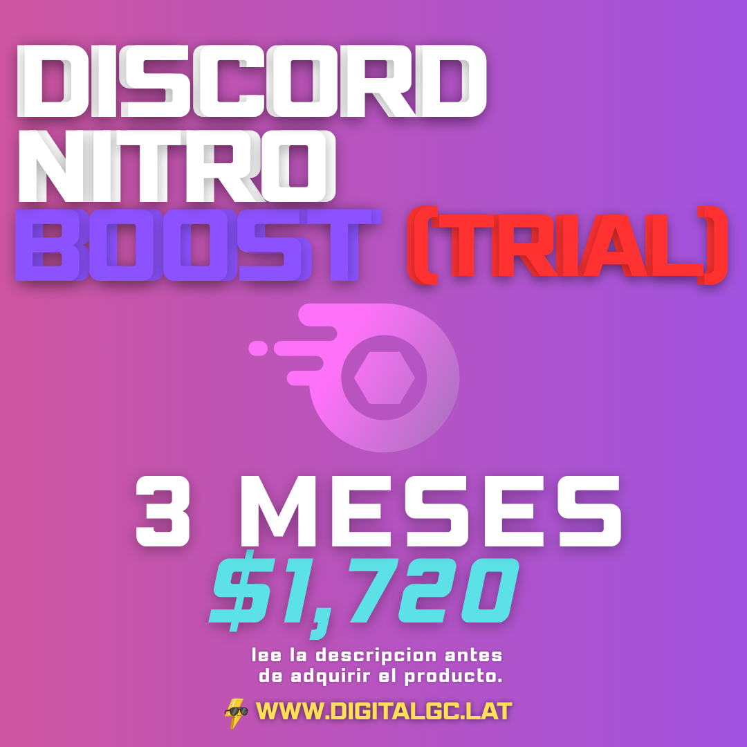 Nitro Boost Trial (Leer Descripción)